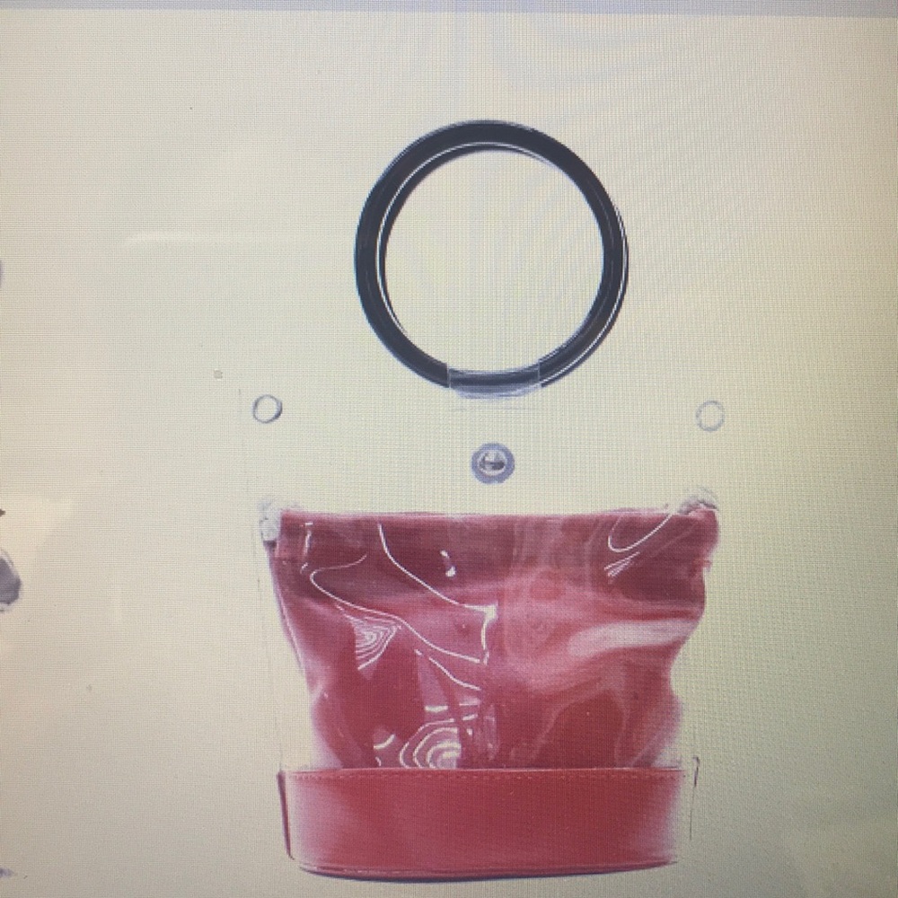 Round handle two in one clear satchel